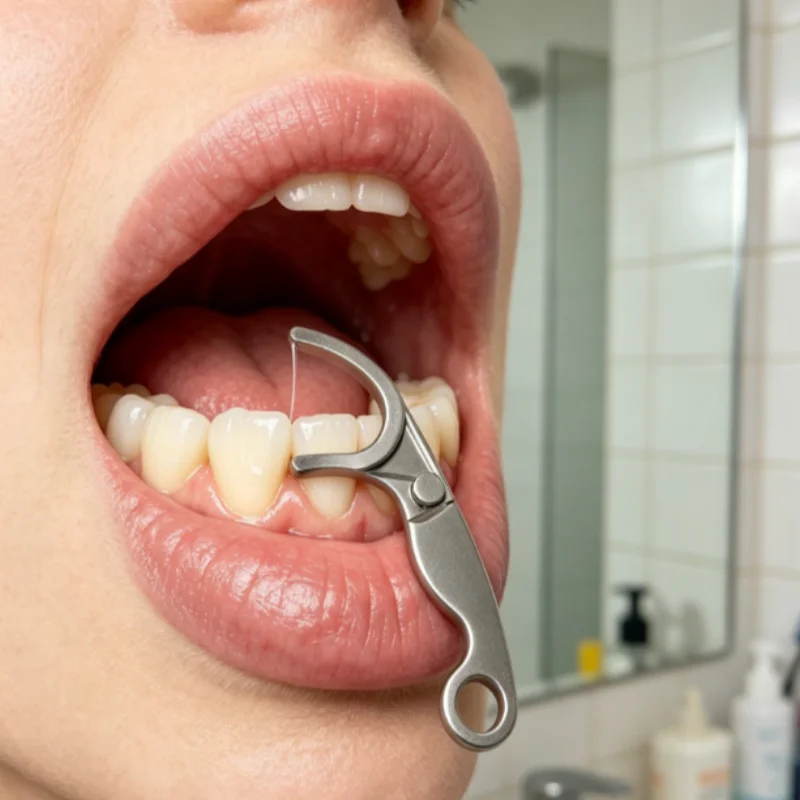 Dental Floss Picks - Ensemble de supports réutilisables pour fil
