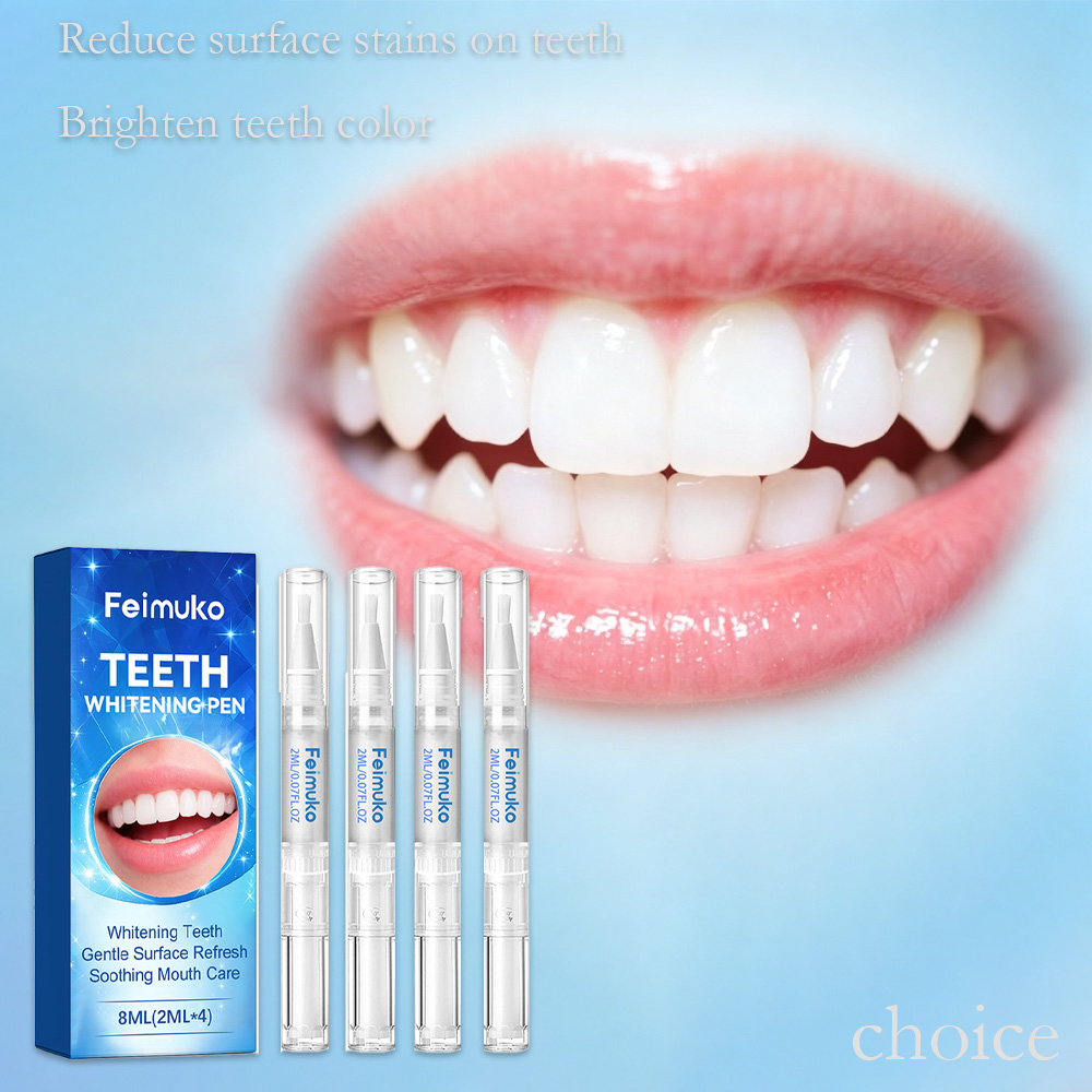 Teeth Whitening Gel Pen - Feimuko 8ml Stylo Gel Dentaire Nettoyage
