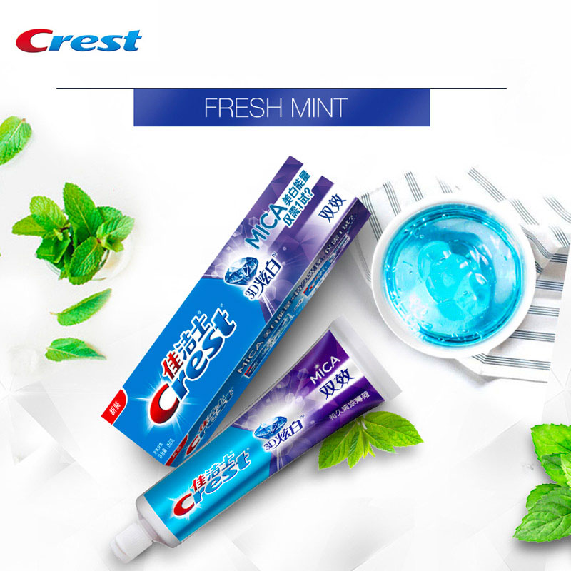 Teeth Whitening Paste - Crest 3D MICA dentifrice fluorure blanchiment