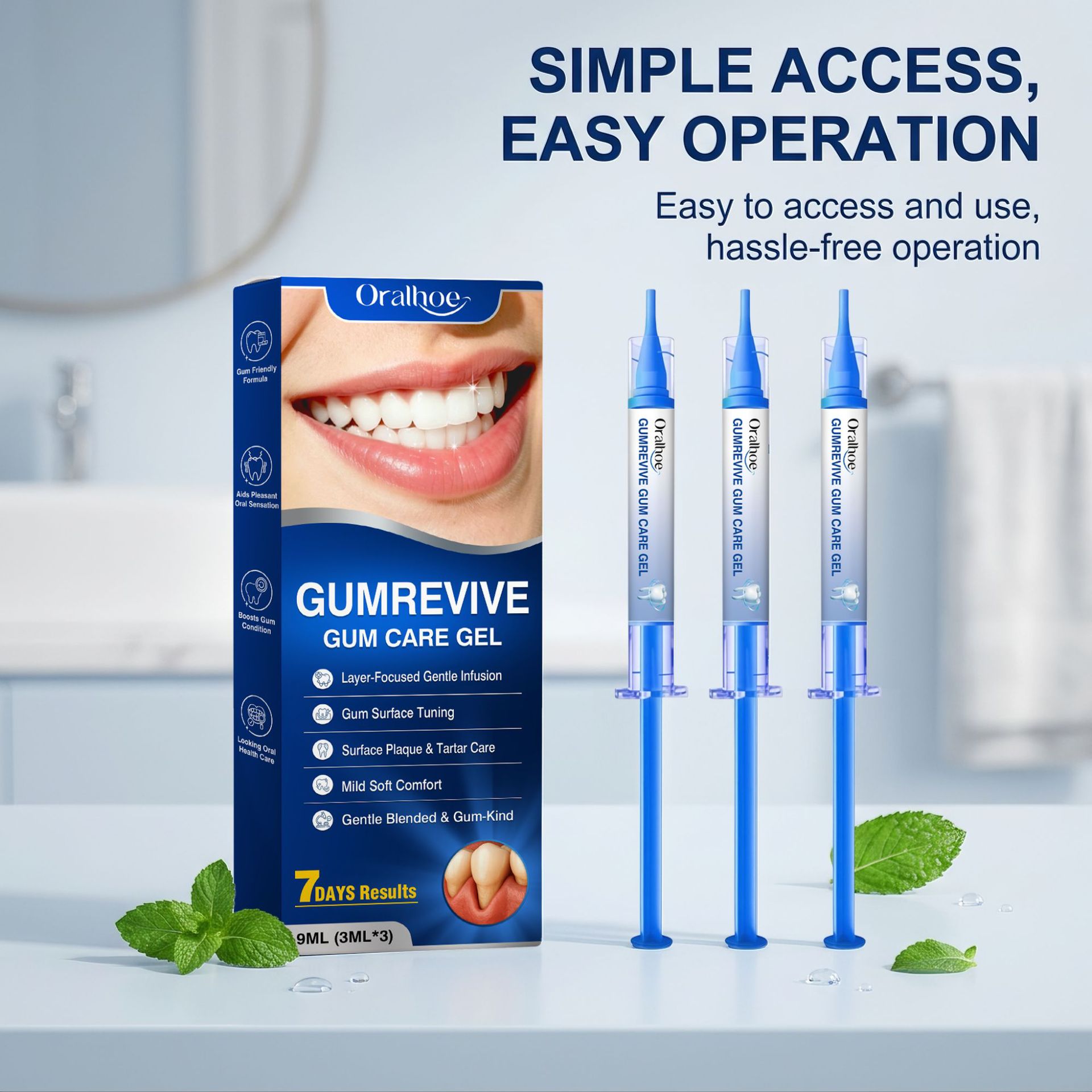 Teeth Whitening Gel Syringes - Kit de 3 seringues de gel