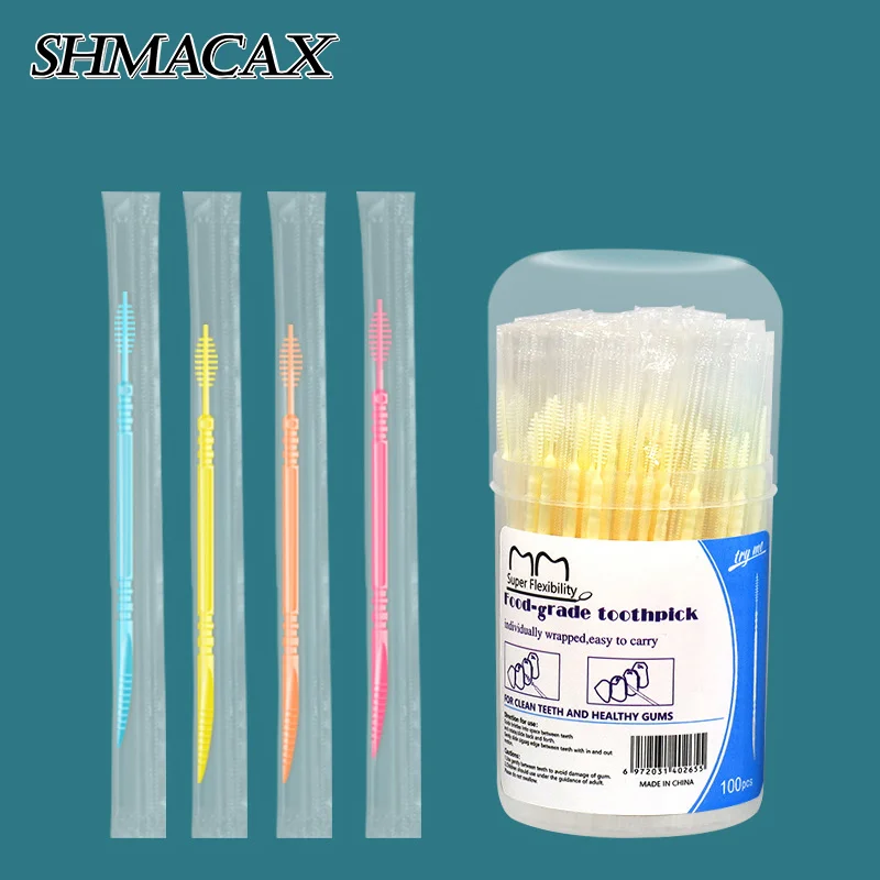 Dental Floss Picks - Fil dentaire jetable en forme d'os