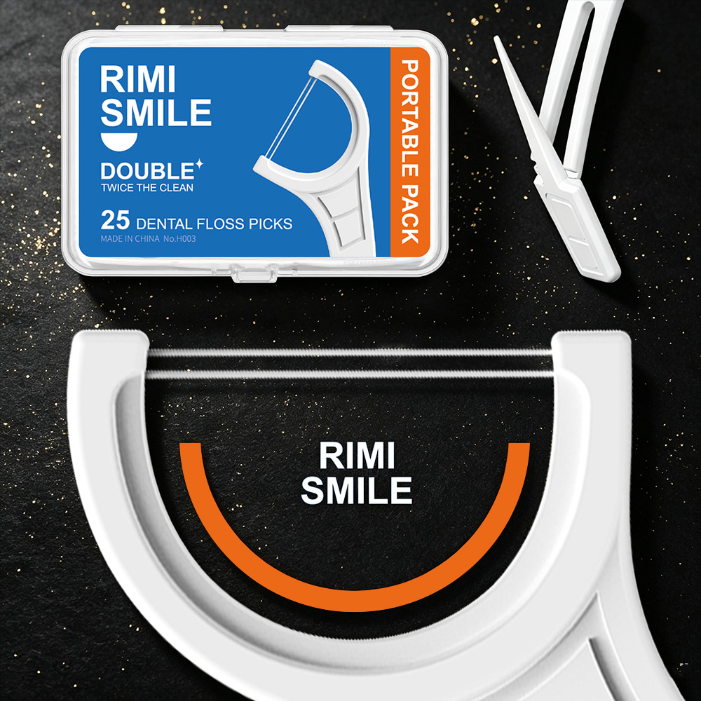 Dental Floss Picks - Bâtonnets de Fil Dentaire Portables Doubles