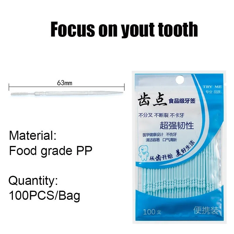 Brosse dentaire à Double tête, - Dental Floss Picks avis et prix