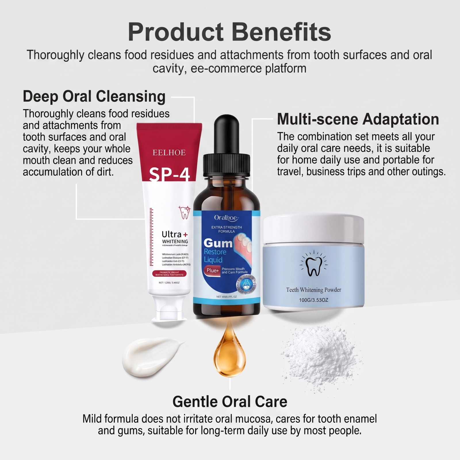 Kit de Soins Bucco-Dentaires C - Teeth Whitening Paste avis et prix
