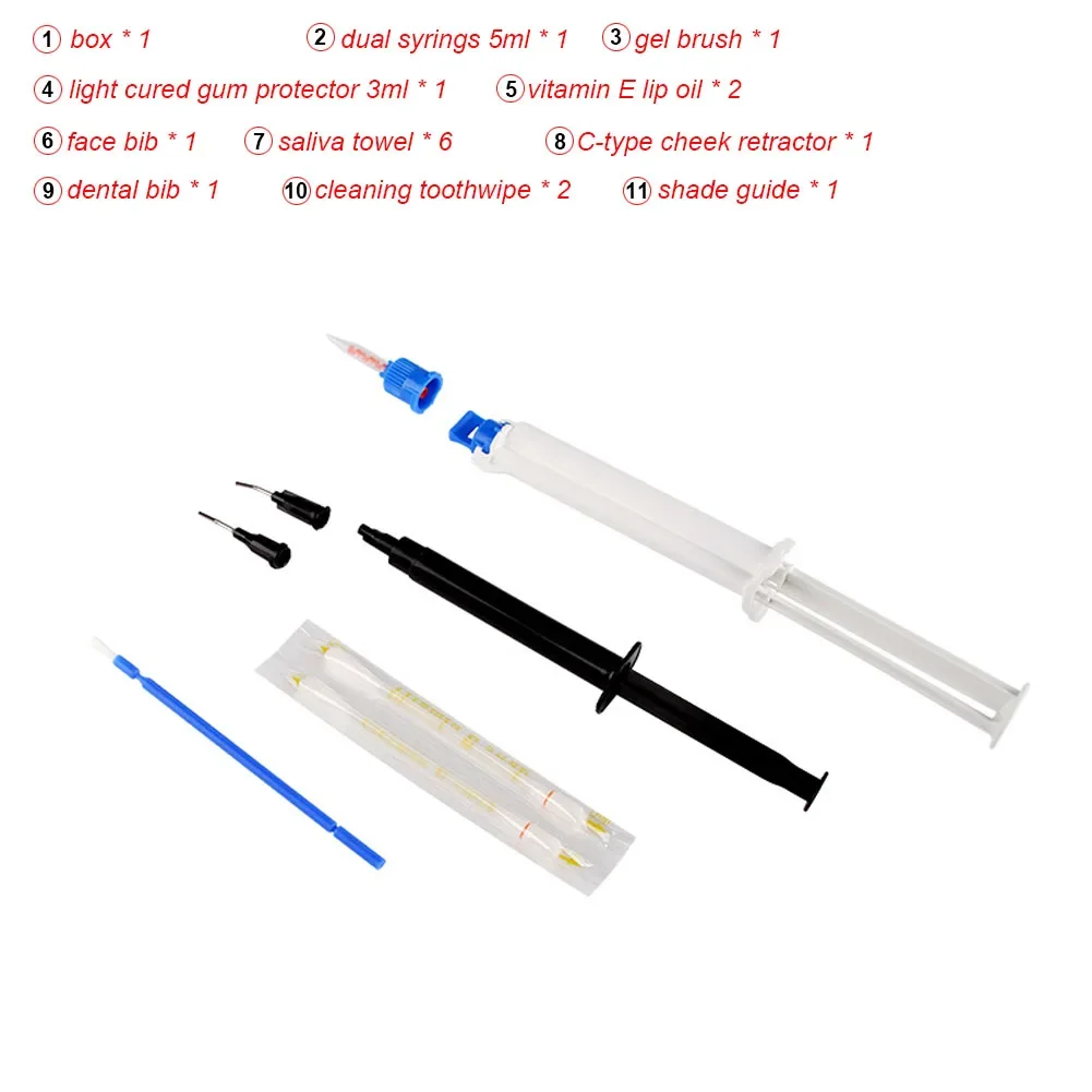 Kit de Blanchiment des Dents p - Teeth Whitening Gel Syringes avis et prix