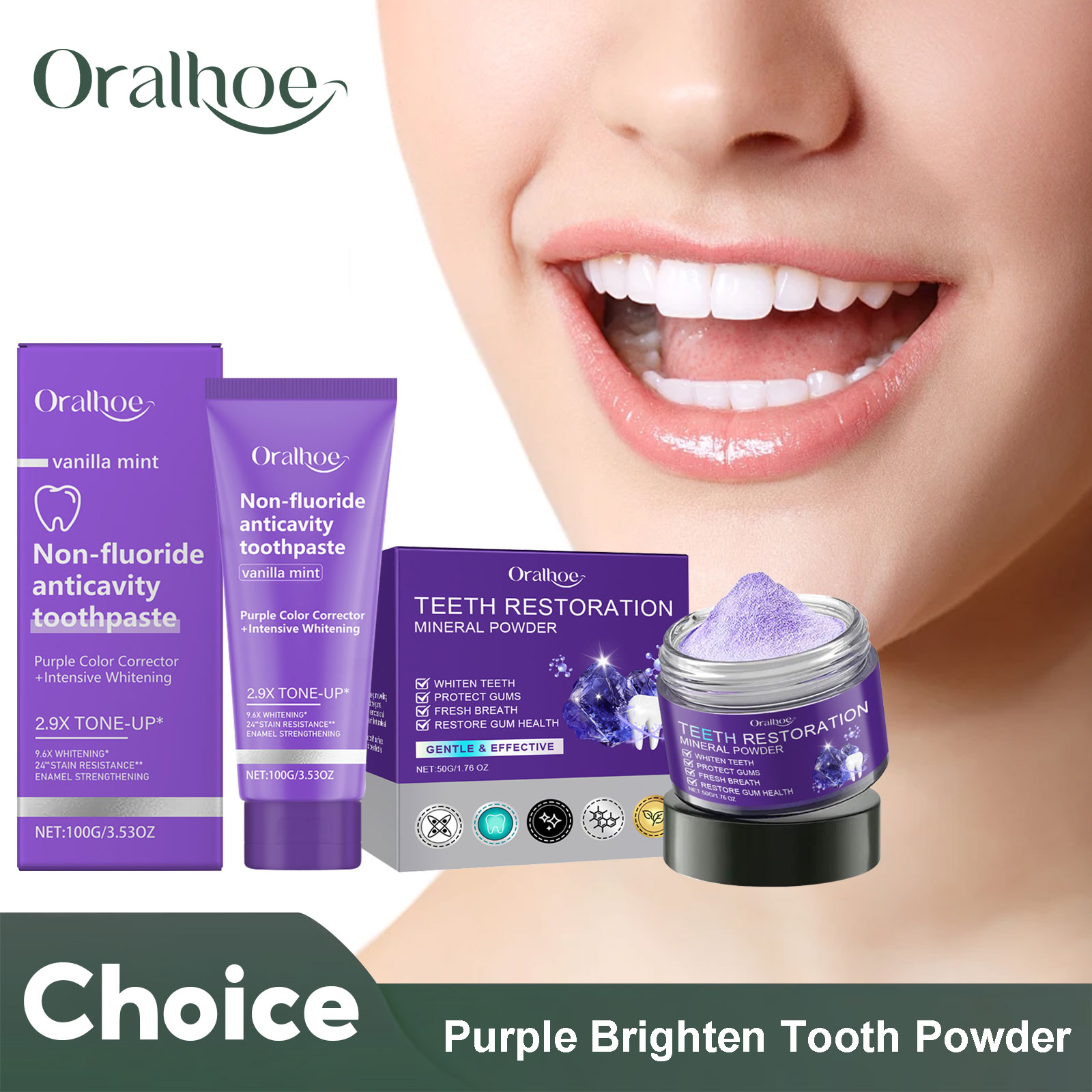 Poudre de nappode pour la domi - Teeth Whitening Paste avis et prix