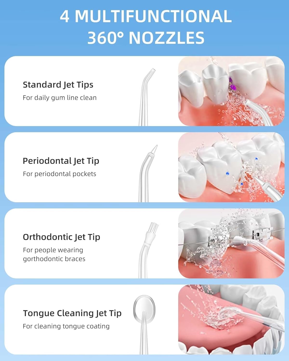 Fil dentaire à eau sans fil po - Water Flosser Cordless avis et prix